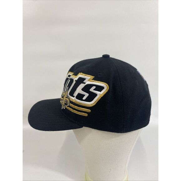 Vtg 90’s Reebok Proline New Orleans Saints Wool Cap Hat SnapBack Large Graphic - Picture 4 of 10